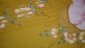floral hand printed kurti 🌸