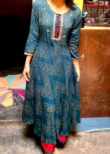 Elegant Printed Kurta Plazzo Set