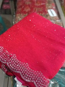 Elegant Red Saree?