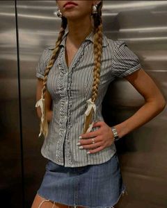 Striped Button-Up Top