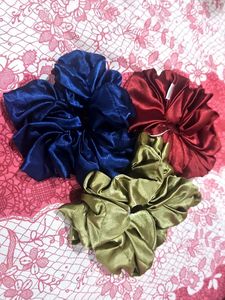 Mettalic Scrunchie Set