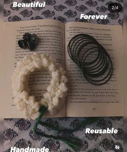 Crochet Gajra Hair Accessory Handmade
