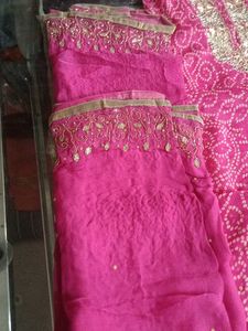 Pink Bandhani Salwar Kameez