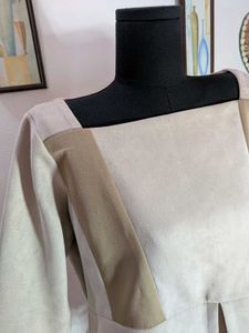Elegant Color Block tailored top