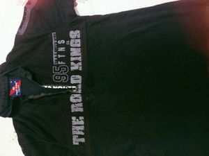 Black Graphic Print Polo Shirt