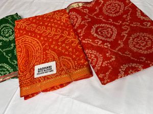Bandhej Wedding Wear Saree