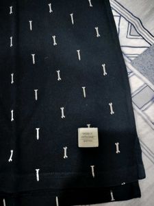 Black Printed polo T-Shirt