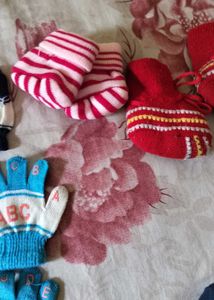 Hand Knit Baby Booties - Assorted Colors