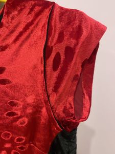 Designer One Piece Velvet Dress