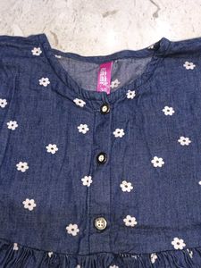 Kids Western Wear Frock For 6 To 8 Years