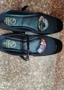 Black Mary Jane Flats
