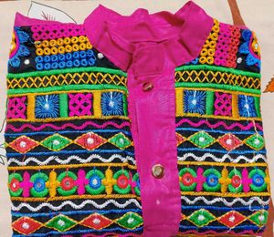 Pink Embroidered Afghani Suit For Baby Girl