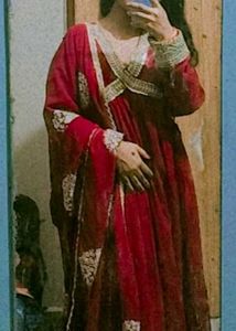 Elegant Maroon Anarkali Suit