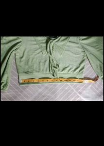 Cute Green Crop Top