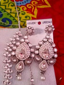 Sliver Kundon Jewellery Set