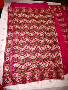 Beautiful 😍 Rani Pink Designer Saree