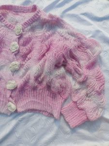 Pinterest Oversized Floral Button Cardigan