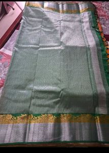 Buy This Sare Free With Blue Pure Kanchipirm Silk
