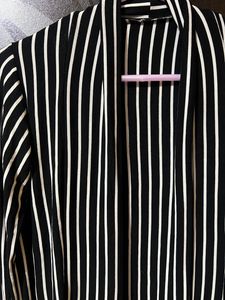 Monochrome Striped Shrug S-M Size