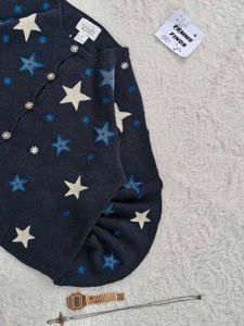 Y2K Starry Cardigan