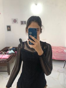 Shiny Fitted Top