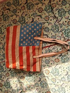 American Flag Tote Bag