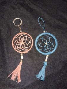 Handmade Dreamcatcher Keychains (Set of 2)