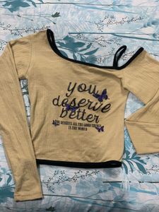Women’s Graphic Asymmetrical Long Sleeve Top