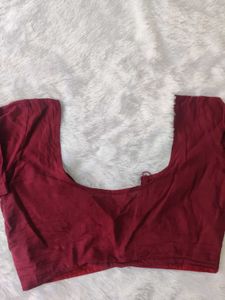 COTTON SAREE &amp; BLOUSE