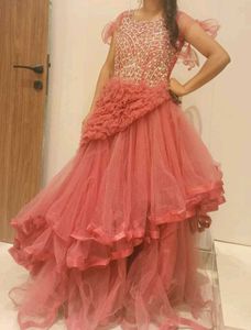 Pink Embellished Party Dress