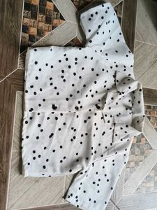Polka Dot White Top