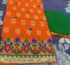 Trending Orange Colour New Punjabi Look Contras Du