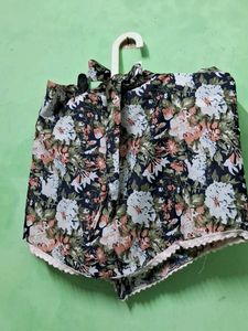 Floral Print Shorts Set