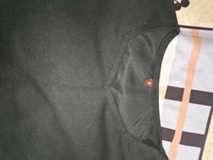Black Puff Sheer Sleeves Top