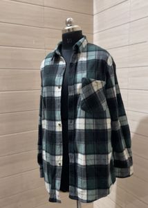 OVERSIZED Pintresty Plaid check flannel shirt