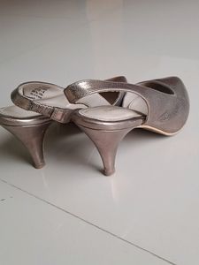 Bata Pencil Heel ( Electra Pumps) color- Chrome