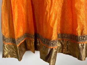Orange Anarkali Suit