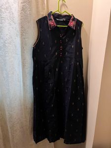 Elegant Navy Blue Kurta