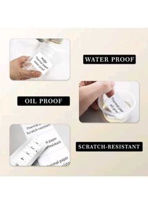 New/unused 200 Pcs Glun White Waterproof Stickers