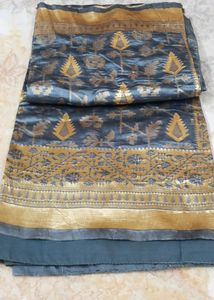 cottan Grey saree...unused