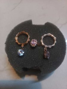 Rose Gold Combo: Earrings &amp; A Ring