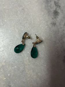 New Green Drop Earrings