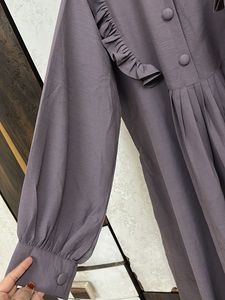 Elegant Ruffled Abaya/Dress