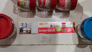 Plastic Storage Containers Pack Of 6 Pcs