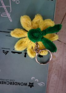 Handmade Sunflower Keychain
