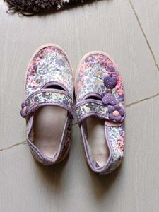 Girls Floral Slippers