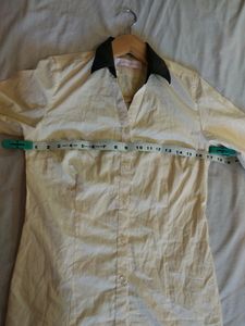 Vintage-Style Cream &amp; Brown Beautiful Shirt
