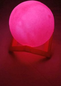 Beautiful Pink Moon Lamp