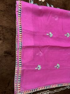 pink pure  ki saree