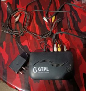 GTPL Set Top Box With Cable And Charger